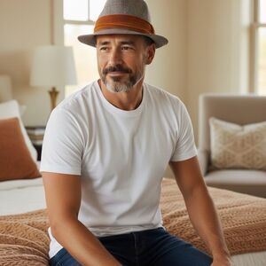 Torch Vintage 1980s Plaid Fedora Hat Multicolor Unisex S/M